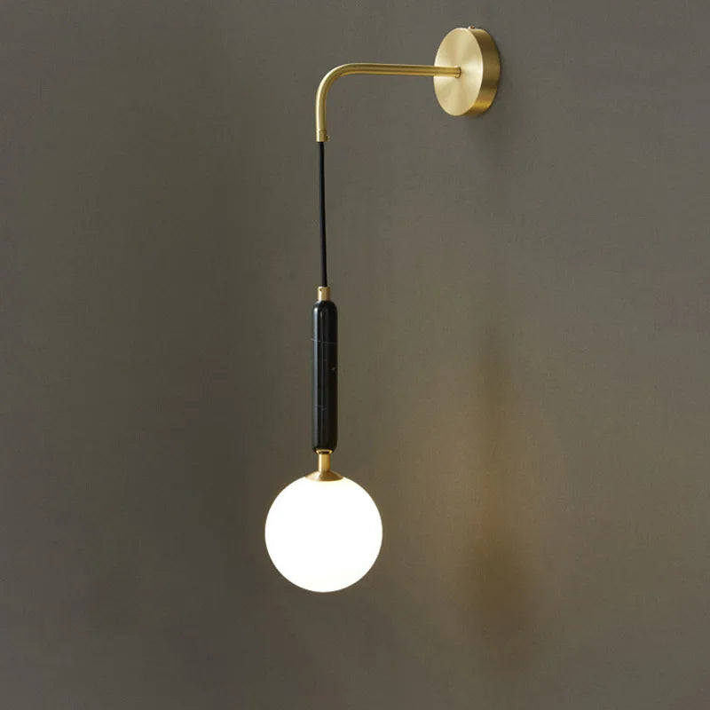 Applique murale led en marbre design nordique moderne décorative