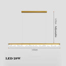 Modern minimalist black gold chandelier for interior decoration