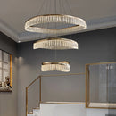 Minimalist Nordic style LED crystal chandelier