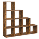 VASAGLE 10-Cube Bookcase, Bookshelf with Open Compartments, Storage Organiser for Decorations, Photos, Plants