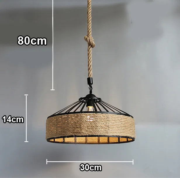 Suspension classique en corde de chanvre