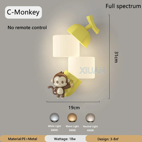 applique murale décorative pour chambre d'enfant animaux - vue 10 sur 9