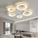 Modern minimalist ring-shaped remote-controlled chandelier