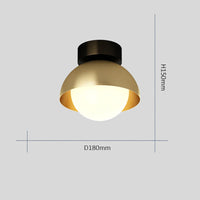Modern minimalist copper corridor lamp with three colours