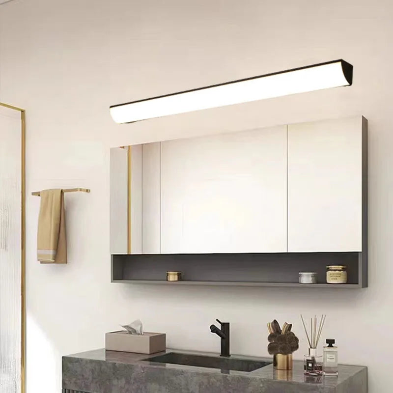 applique murale miroir en aluminium ligne simple - vue 5 sur 10