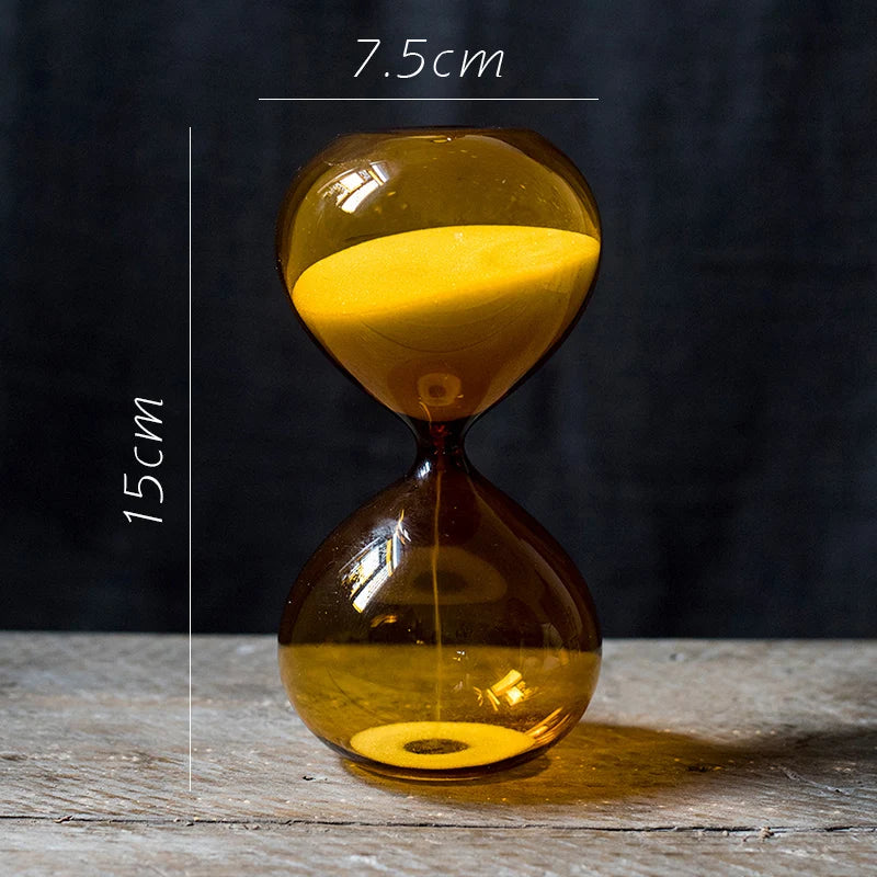 sablier en verre décoratif pour bureau et cadeau - vue 8 sur 8