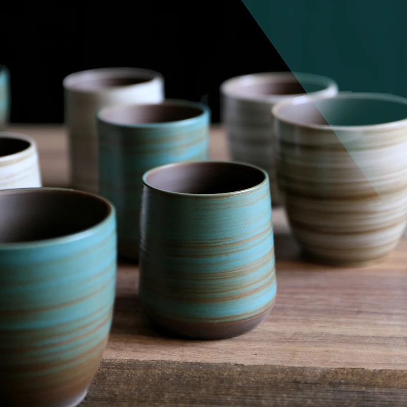Tasse a thé japonaise raku style kung fu - vue 5 sur 7