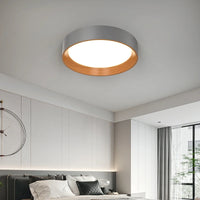 Minimalist Nordic wood grain LED ceiling light