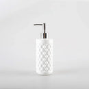 distributeur de désinfectant et savon en céramique design élégant