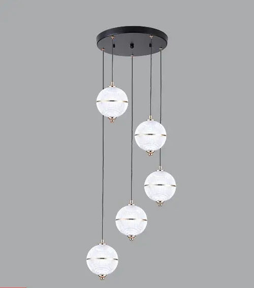 suspension boule acrylique moderne pour restaurant et bar - vue 9 sur 16