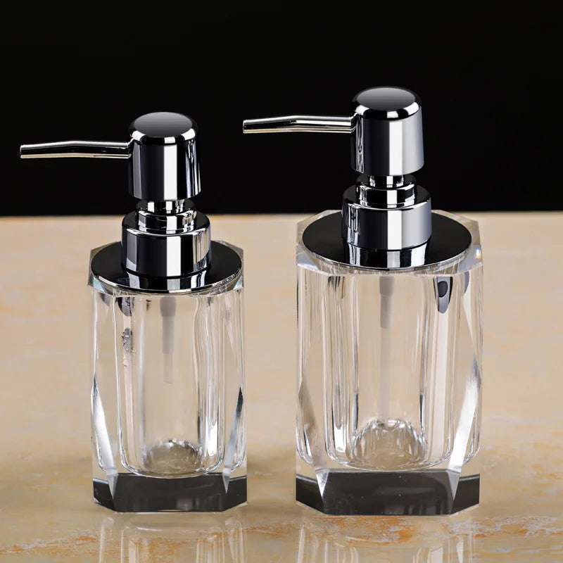 distributeur de savon en verre pour salle de bain créatif et pratique - vue 3 sur 12