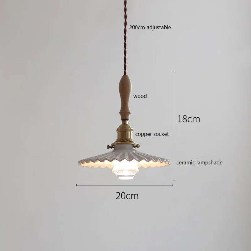 suspension LED en céramique conique design - vue 10 sur 29