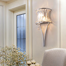 applique murale postmoderne en cristal de luxe américaine pour loft