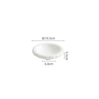 Bol double paroi céramique texture roche style minéral