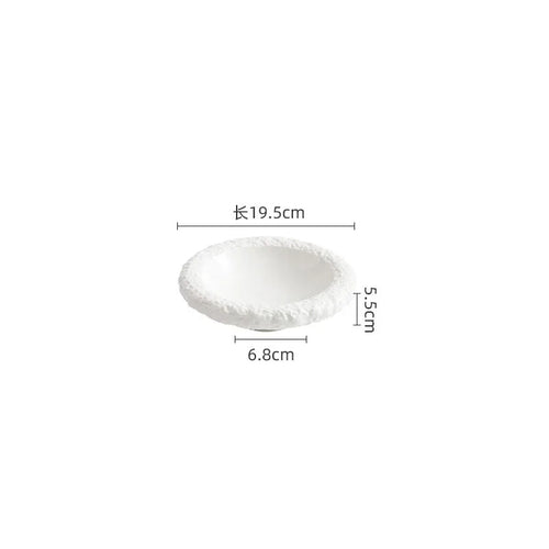 Bol double paroi céramique texture roche style minéral