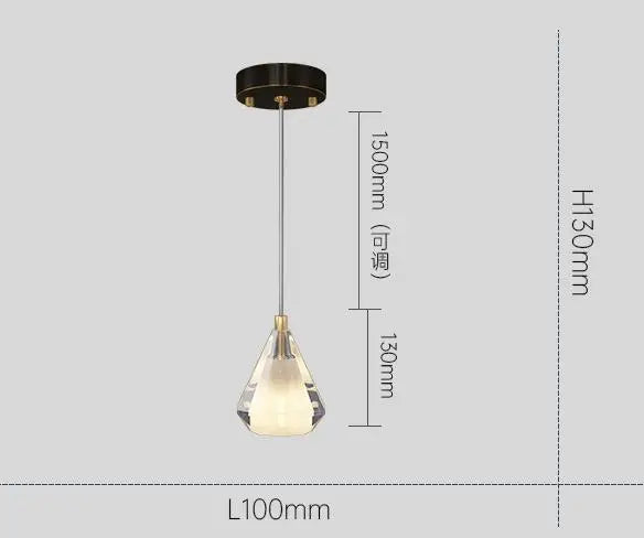 lustre en cristal de cuivre antique design luxueux éclairage moderne - vue 9 sur 8