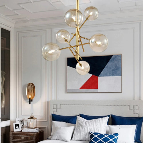 lustre nordique créatif pour salon bureau et étude - vue 4 sur 10