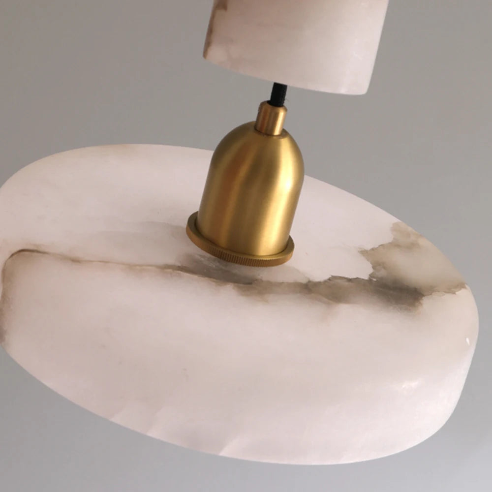 Suspension en marbre espagnol tout cuivre - vue 5 sur 6