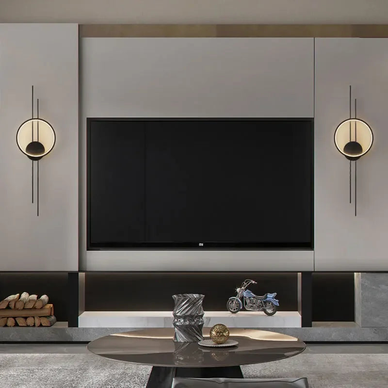 Minimalist Nordic design modern creative wall light for interiors - vue 6 sur 10
