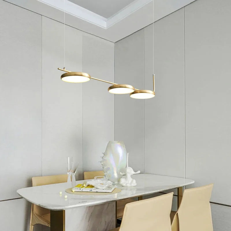 lustre moderne hauteur réglable luminaires suspendus - vue 5 sur 10