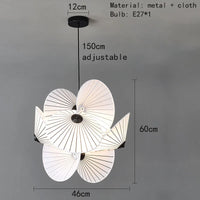 lustre en tissu design éclairage maison déco fil réglable