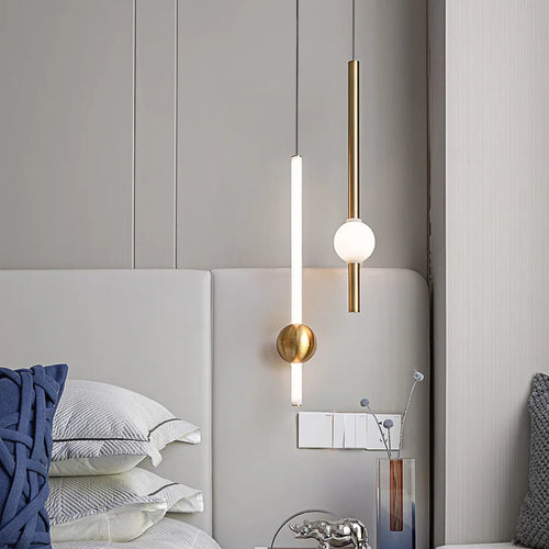 Modern LED chandelier nordic minimalist design for elegant interiors - vue 4 sur 12