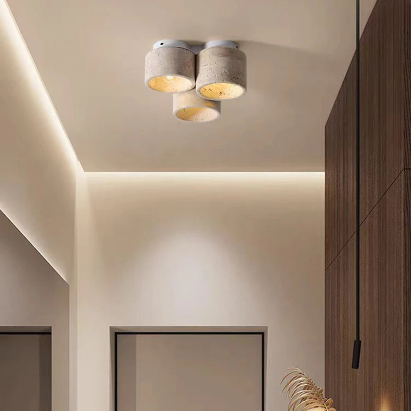plafonnier en marbre naturel pour escaliers avec suspension - vue 4 sur 7