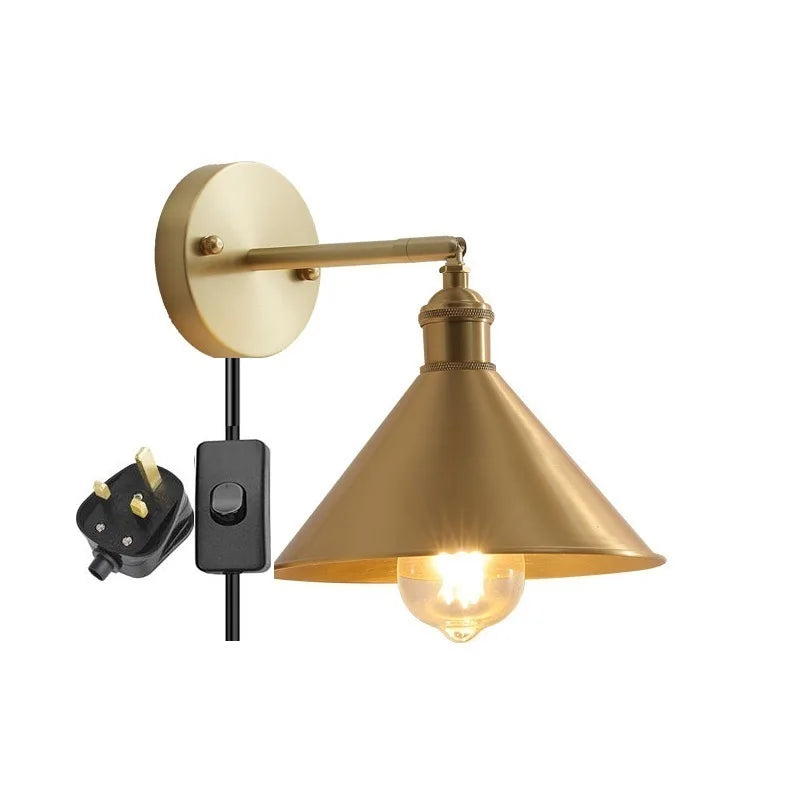 IWHD nordique moderne cuivre applique murale LED lampes applique décor à la maison éclairage intérieur chambre salle de bains salon escalier lumière Luminaria - vue 14 sur 32