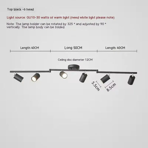 plafonnier à spots Led - vue 24 sur 23