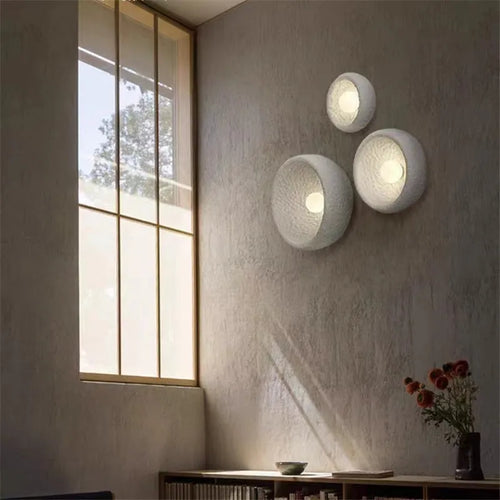 applique murale japonaise en pierre style wabi sabi décor intérieur - vue 3 sur 7