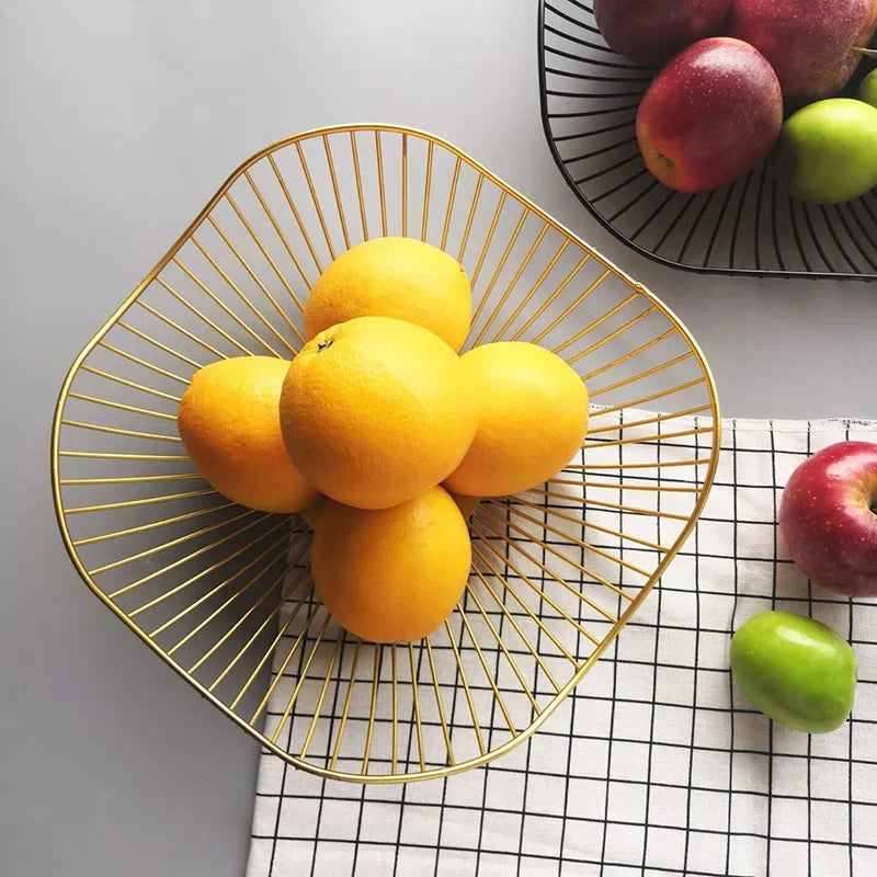 panier à fruits en métal pour rangement nordique et organisation - vue 4 sur 12