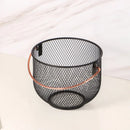 panier de rangement en métal pour organisation artisanale et divers articles
