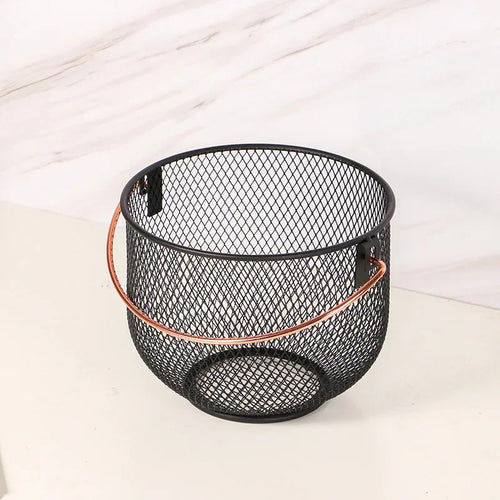 panier de rangement en métal pour organisation artisanale et divers articles