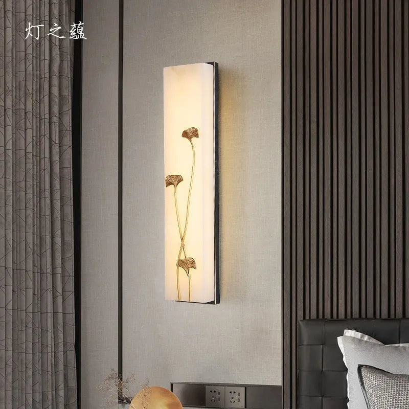 applique murale vintage en marbre à led pour extérieur jardin et cour - vue 7 sur 15