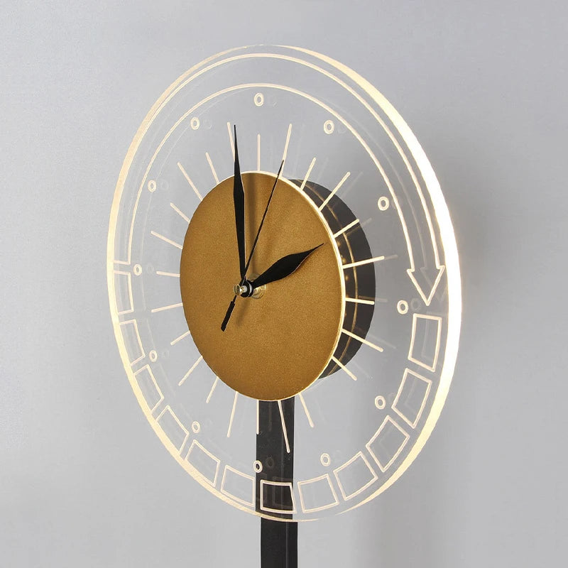 Lampadaires nordiques avec horloge LED - vue 6 sur 9