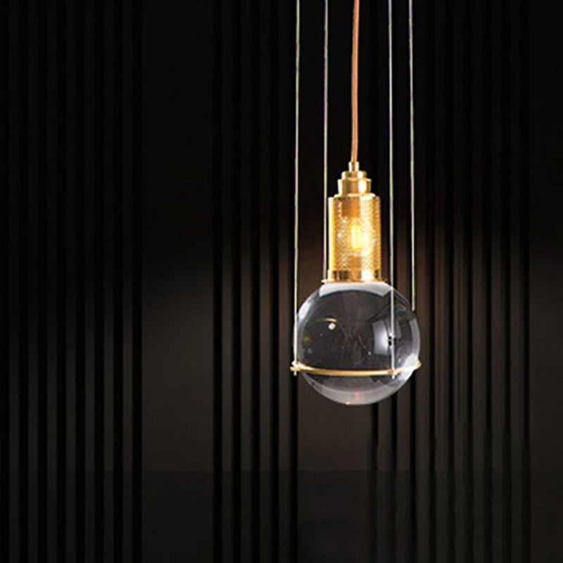 suspension boule de cristal style nordique moderne pour décoration intérieure - vue 2 sur 6
