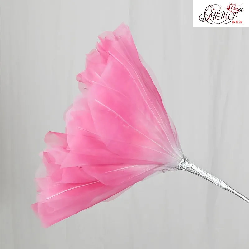 Artificial silk poppy pink realistic festive decoration flower - vue 4 sur 12