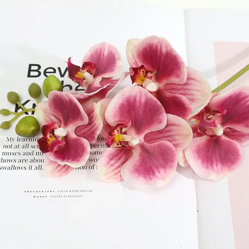 Realistic artificial phalaenopsis flowers for various decorations - vue 8 sur 11
