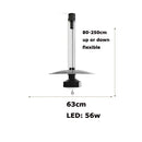 Minimalist flexible aluminium LED chandelier for interior decoration