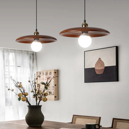suspension en bois massif pour décoration intérieure moderne