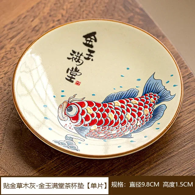 Théière chinoise céramique arowana style retro kung fu