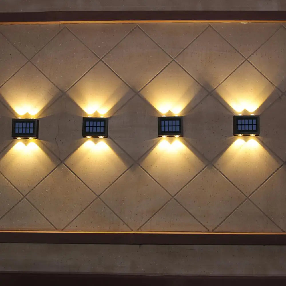 Applique murale LED Lumière Solaire Extérieure Étanche Balcon Cour Rue Vue Jardin Décoration Décorer Extérieure