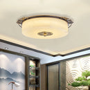 plafonnier Luxe Europe circulaire marbre Led Grand ménage chambre salon balcon couloir allée Illuminaire