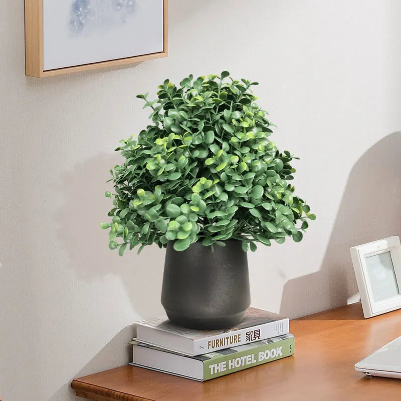 arbre d'eucalyptus artificiel pour décoration intérieure et extérieure - vue 4 sur 6