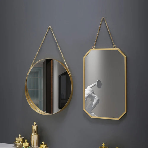 miroir mural rond créatif pour décoration intérieure et maquillage - vue 3 sur 13