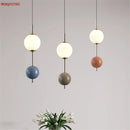 Minimalist LED pendant light in gourd shape for indoor decor