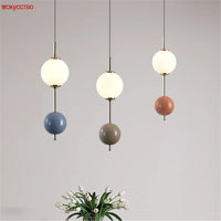 Minimalist LED pendant light in gourd shape for indoor decor