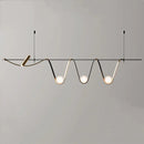 Decorative minimalistic gold LED pendant light