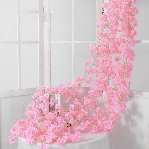 guirlande de fleurs artificielles pour décoration de mariage et intérieur - vue 16 sur 17