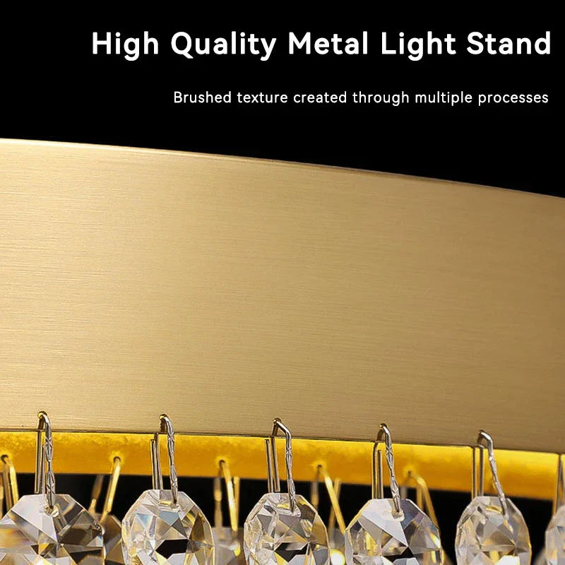 plafonnier led moderne en cristal luminaire décoratif d'intérieur